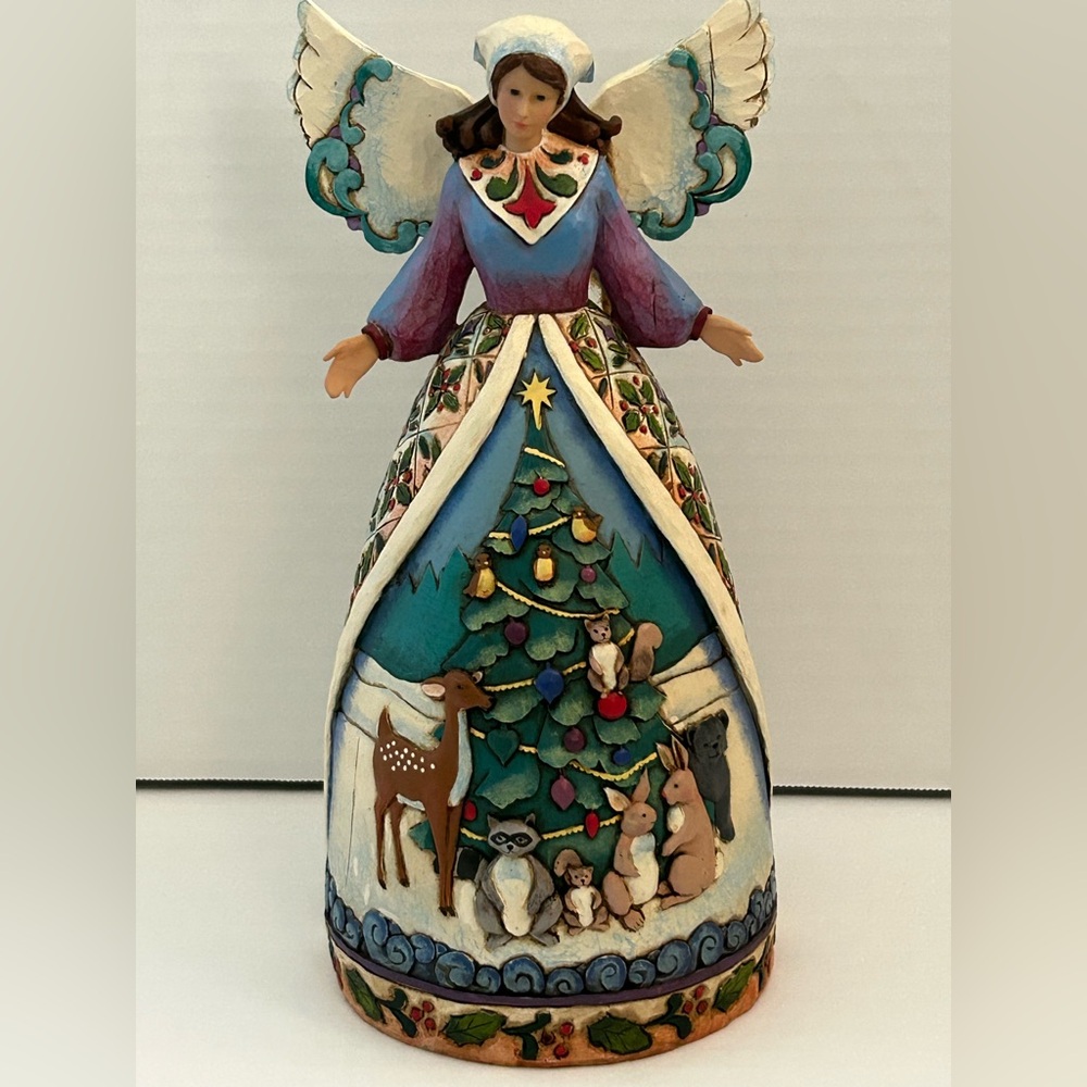 Jim Shore Woodland Animals Angel “Christmas for All Great and Small” Figurine